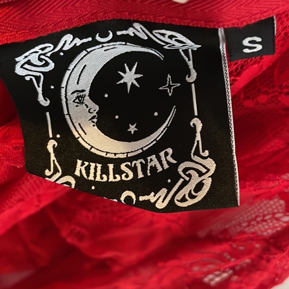 KILLSTAR - To Dust Kimono-Sleeve - SCARLET - Small - Picture 4 of 4